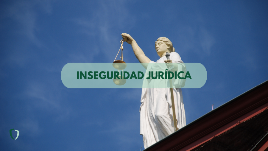 Inseguridad Jurídica Estatua de la justicia