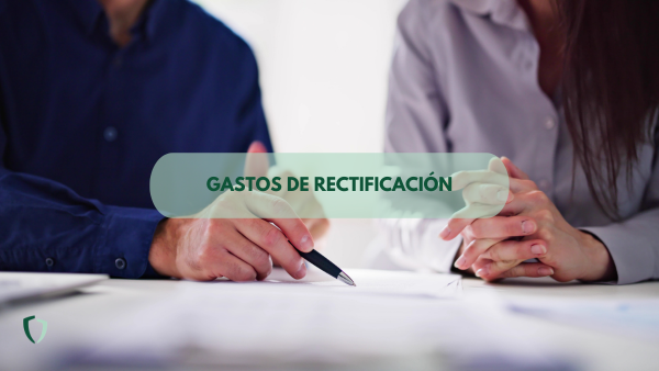 Gastos de rectificación Dos personas revisando las coberturas de un seguro tras una reclamación